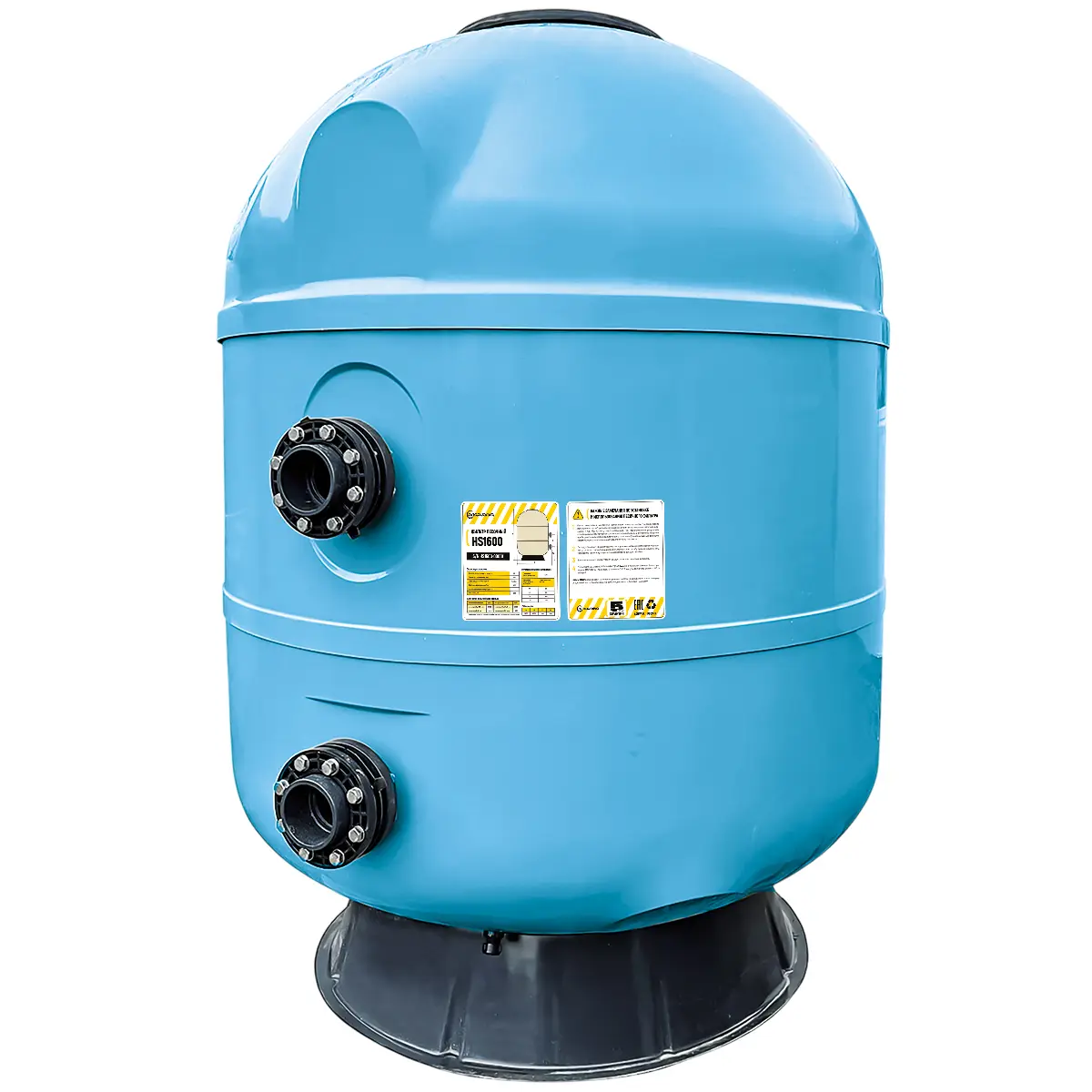 Фильтр озон. AquaViva HS1600 (101м³/ч, 1600 мм, 4860 кг, 110 мм, 2,5Бар,1,2м засыпка)