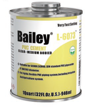 Клей L-6073 (946ml) Bailey для ПВХ труб