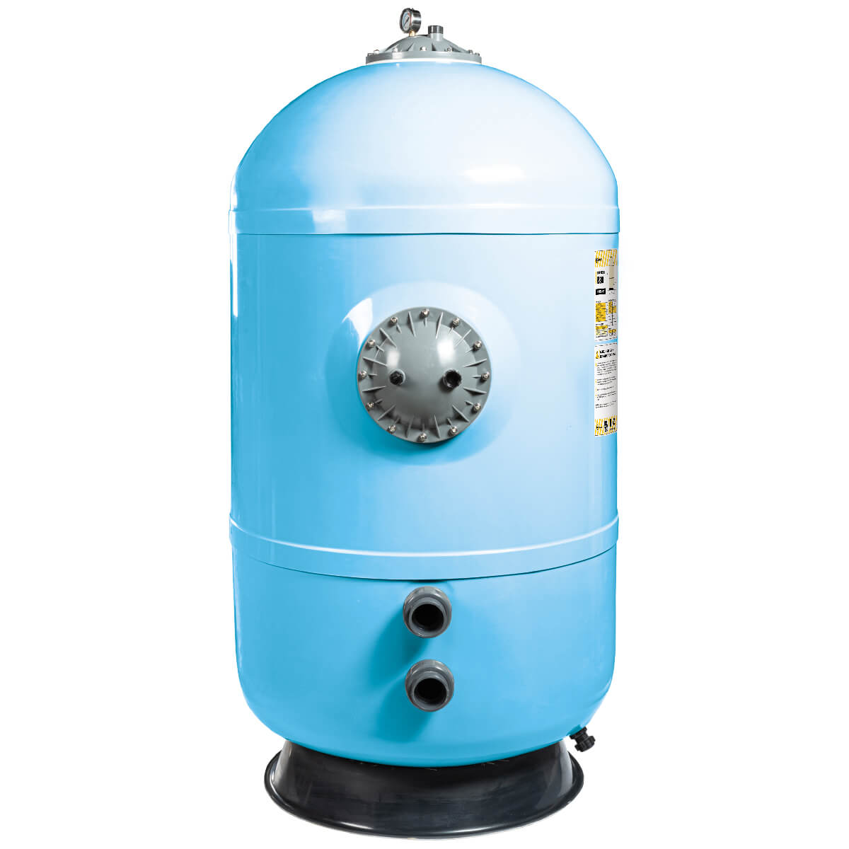 Фильтр Aquaviva HS900 (32m3/h, 900mm, 1028kg, 2,5 бар,1,2м, голубой) бок, 2"+люк д/выгр