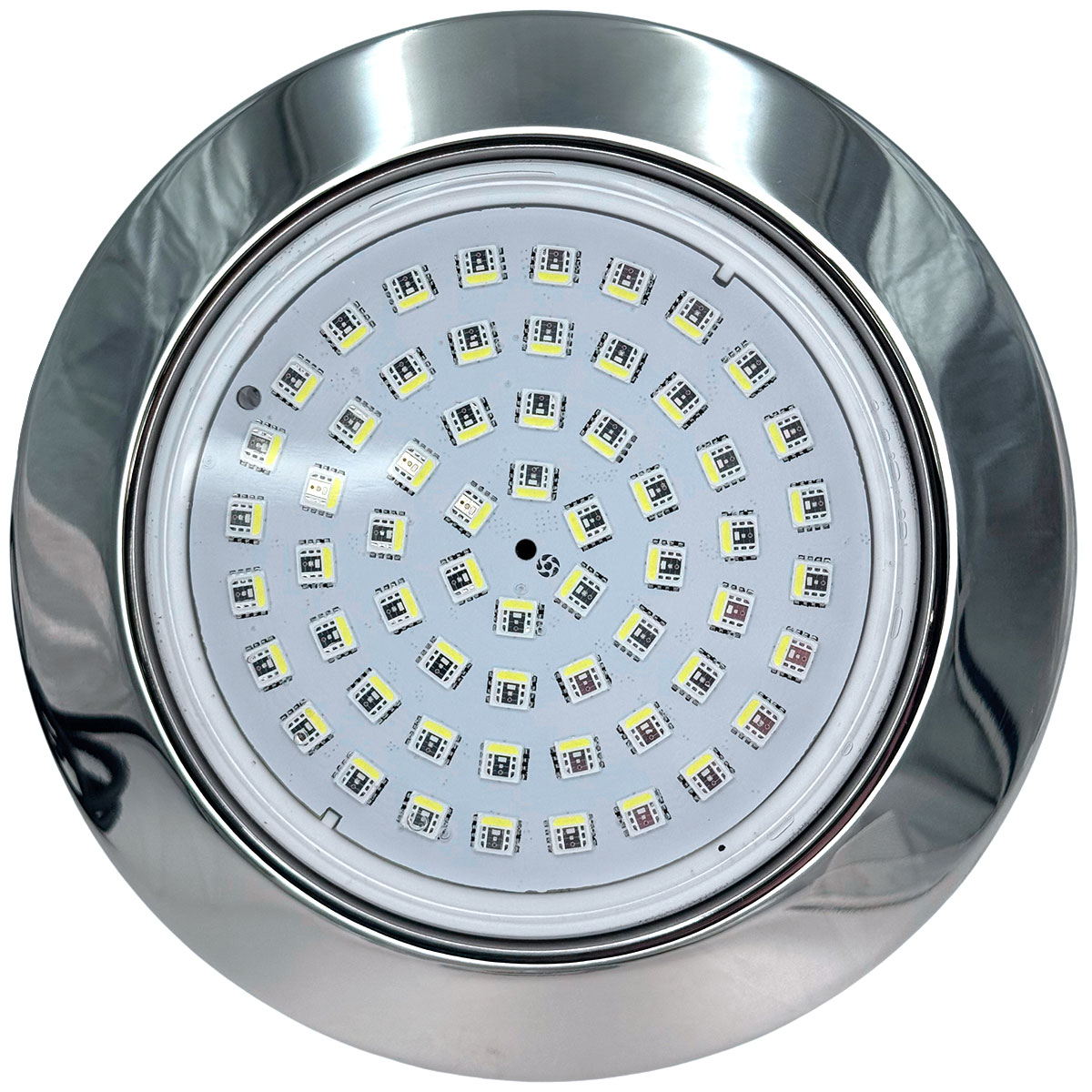 Прожектор светодиодный Aquaviva (LED028-99led) 6W RGB/4M стальная рамка  + закладная