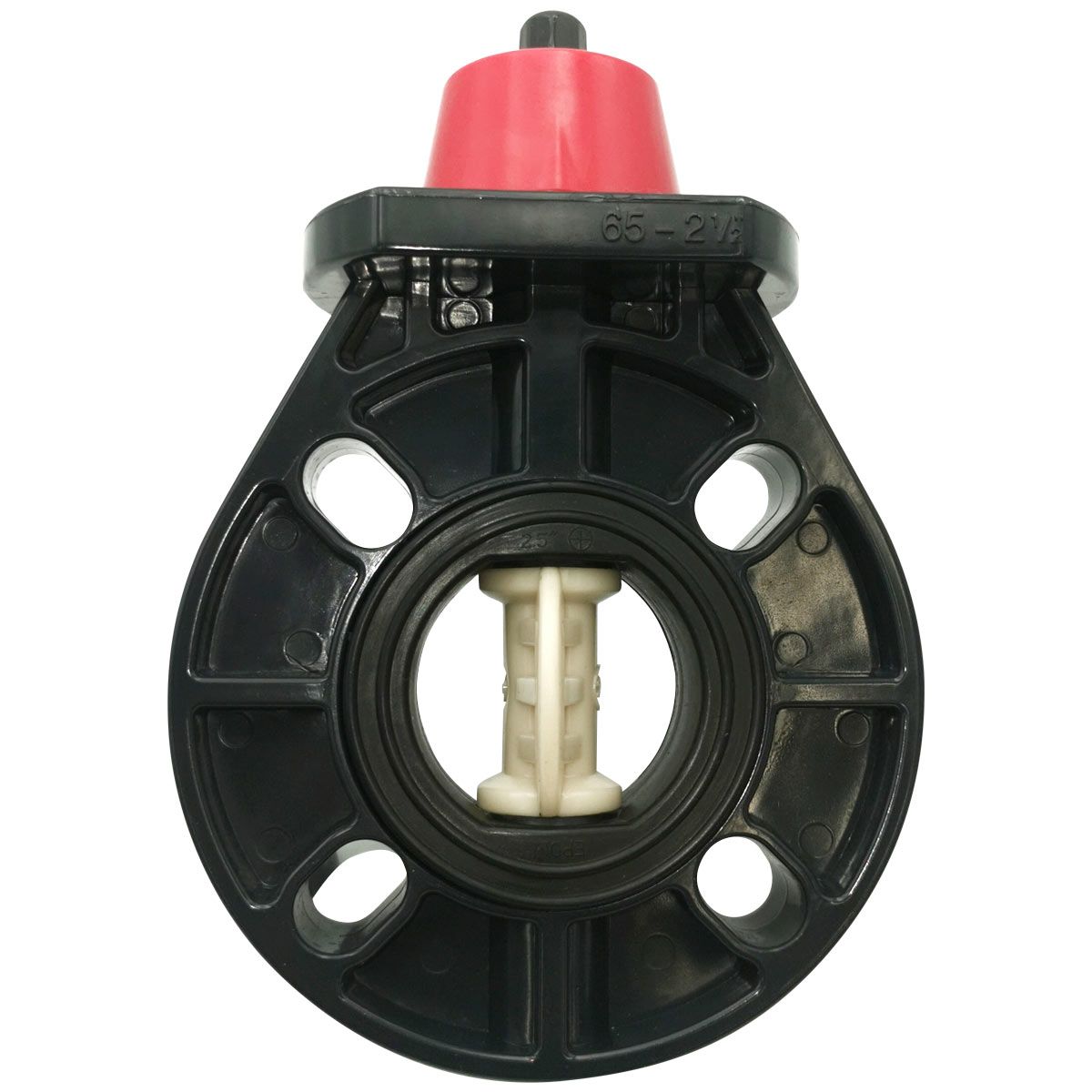 Дисковый поворотный затвор d75 с ручкой, уплотнение EPDM AQUAVIVA