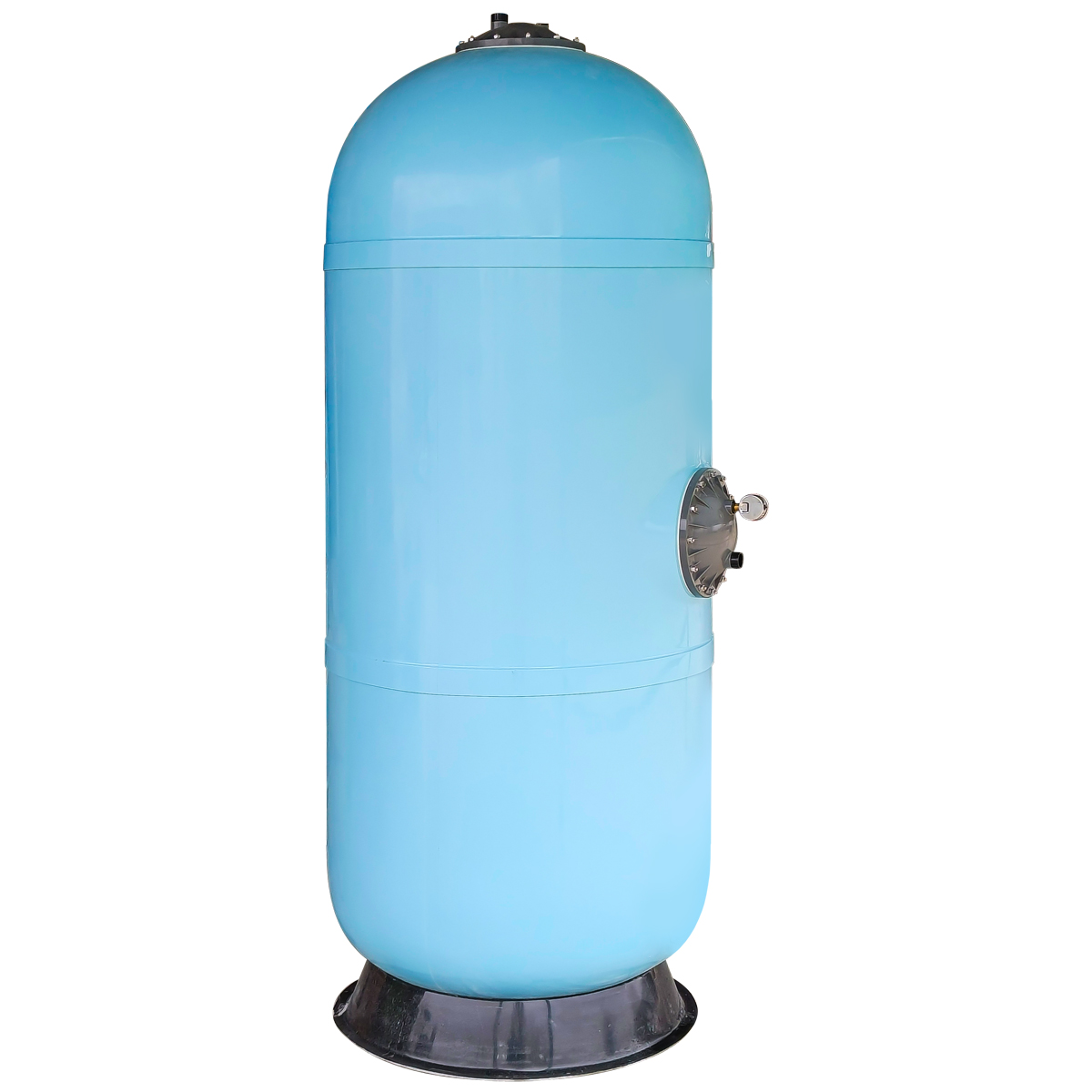Фильтр озон. Aquaviva HS800 (25m3/h, 800mm, 998kg, 2,5 бар,1,2м, голубой) бок, 1.5"