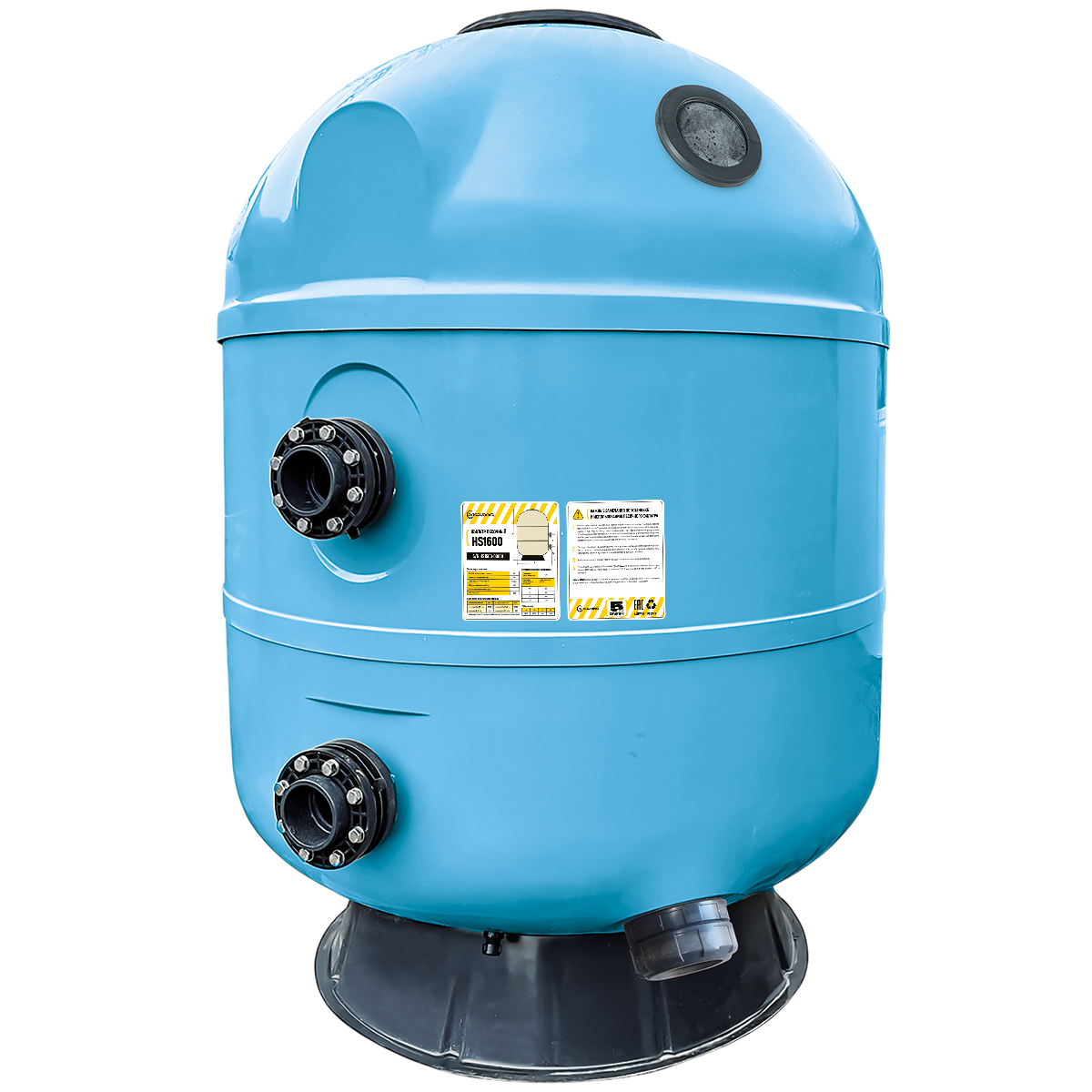Фильтр песочный Aquaviva HS1600 (101 м³/ч, 2,5 бар, 1,2 м) озон., дюз. дно с люком и окном