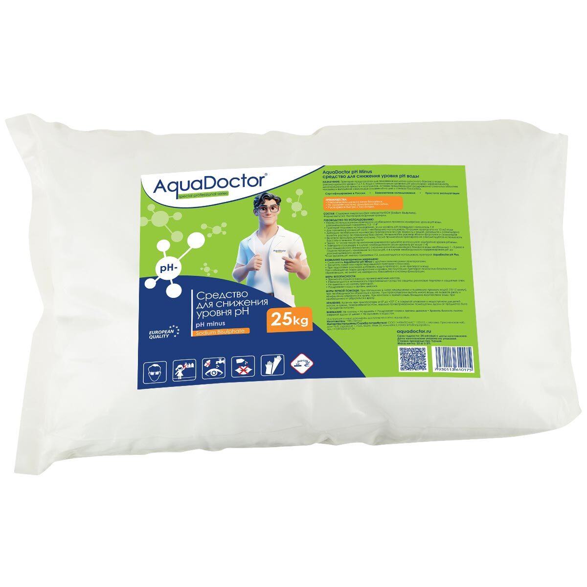 pH Минус AquaDoctor гранулированный 25кг