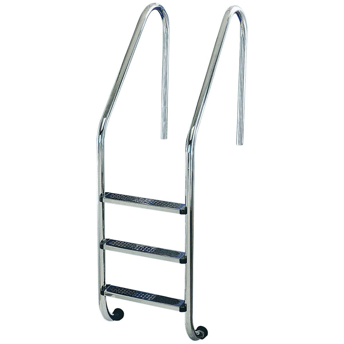Лестница Flexinox STANDARD 3 ст AISI-304, для широкого борта