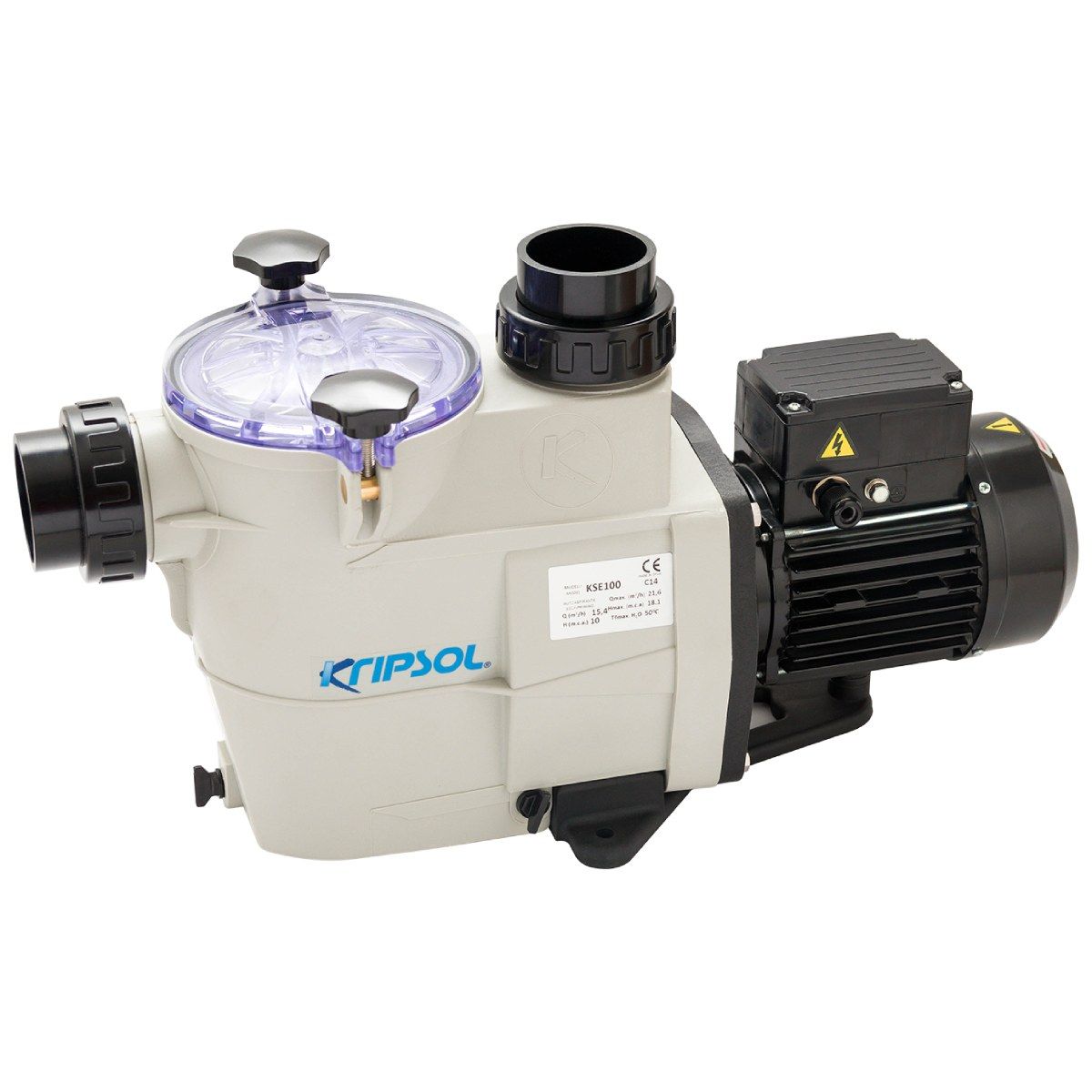 Насос для бассейна Kripsol KSE 100 M IE2 (15м³/ч*10м 1кВт 220В)