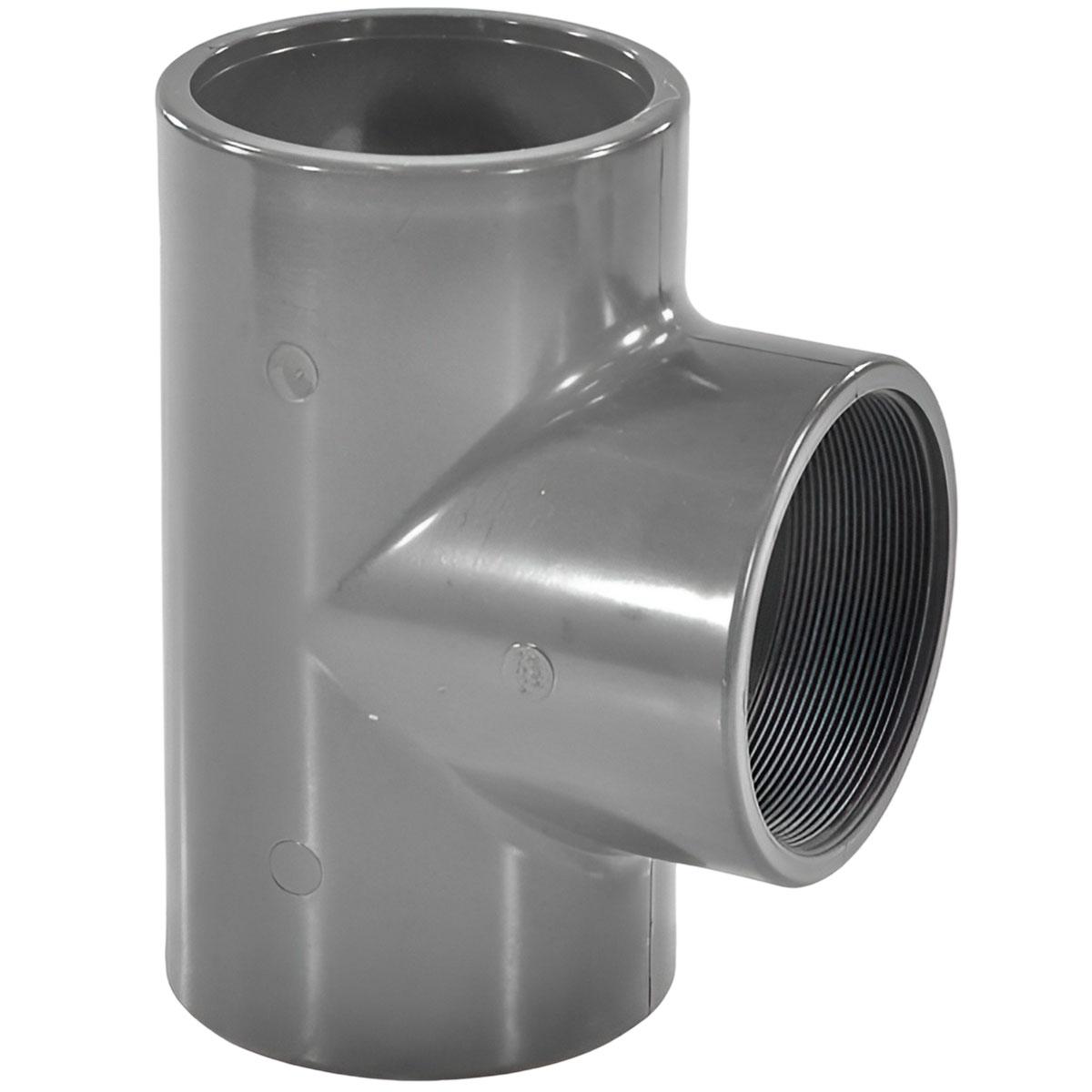 Тройник 90° переходной с резьбой d110x4" AQUAVIVA, Россия